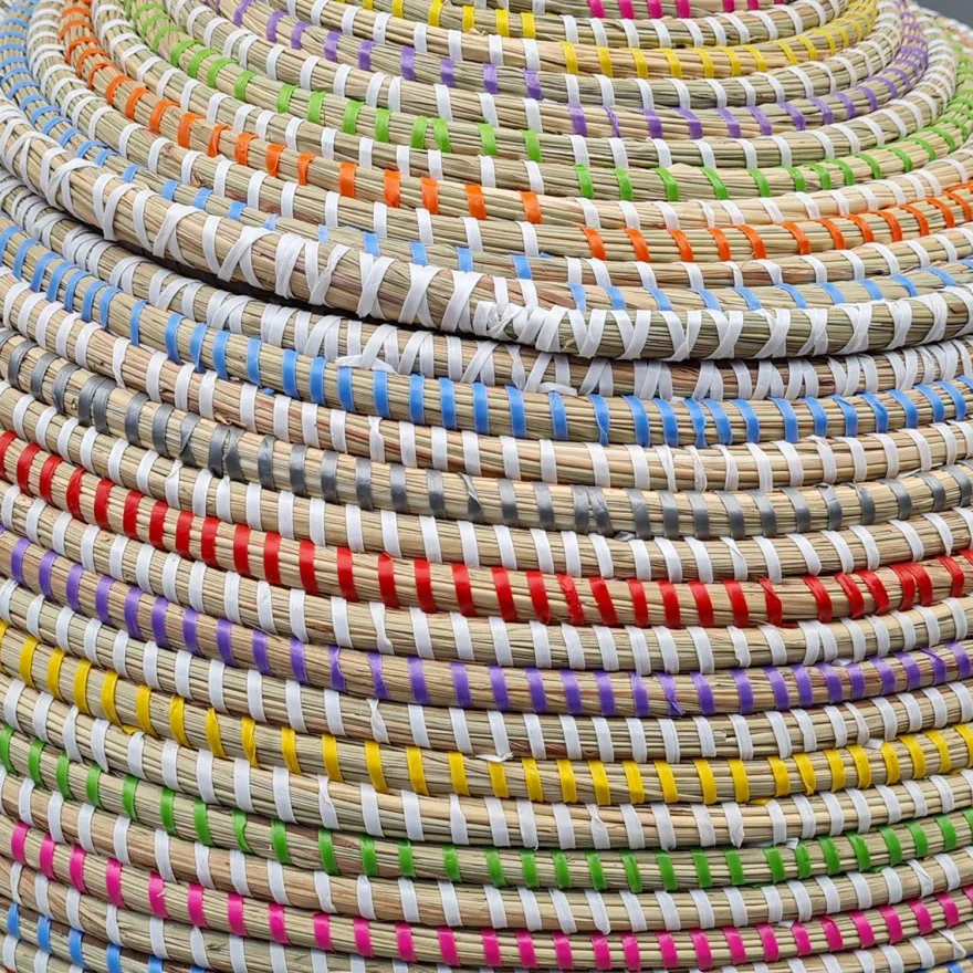 Alibaba vasketøjskurv - Stor, Multicolor, striber