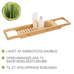 Badekarshylde i bambus
