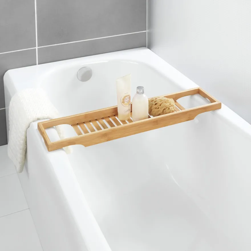 Badekarshylde i bambus