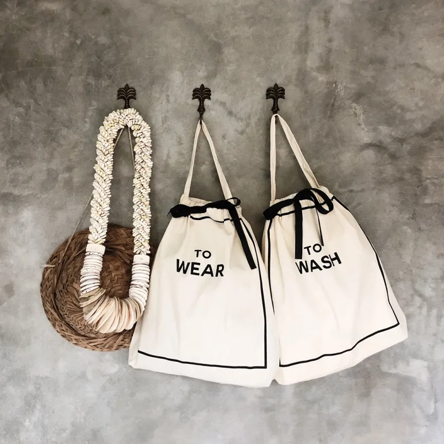 Bag All - Bomuldspose til vasketøj - To Wash, creme