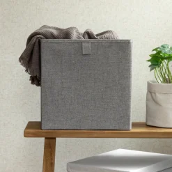 Bigso Box - Gøteborg Cube - Rumdelerkurv i stof, Grå