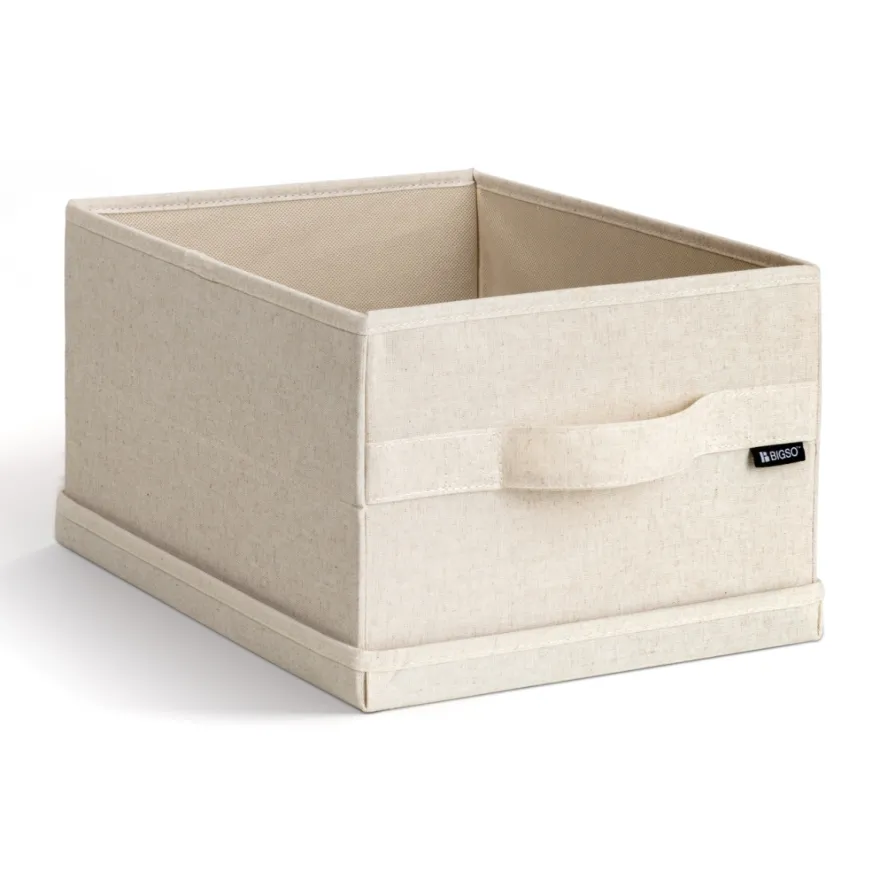 Bigso Box Gøteborg Stofkasse med låg - Small, Linen