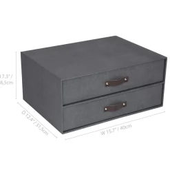 Bigso Box of Sweden - Elton skuffedarium, sort