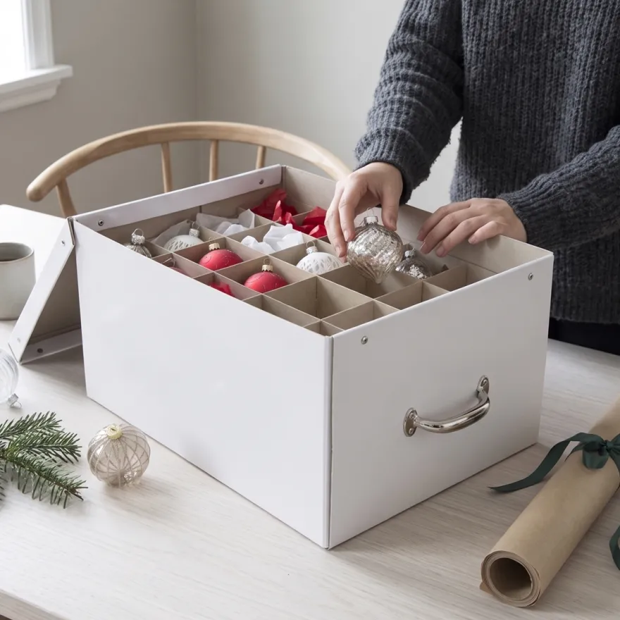 Bigso Box of Sweden - Engla Box til Julepynt - Hvid