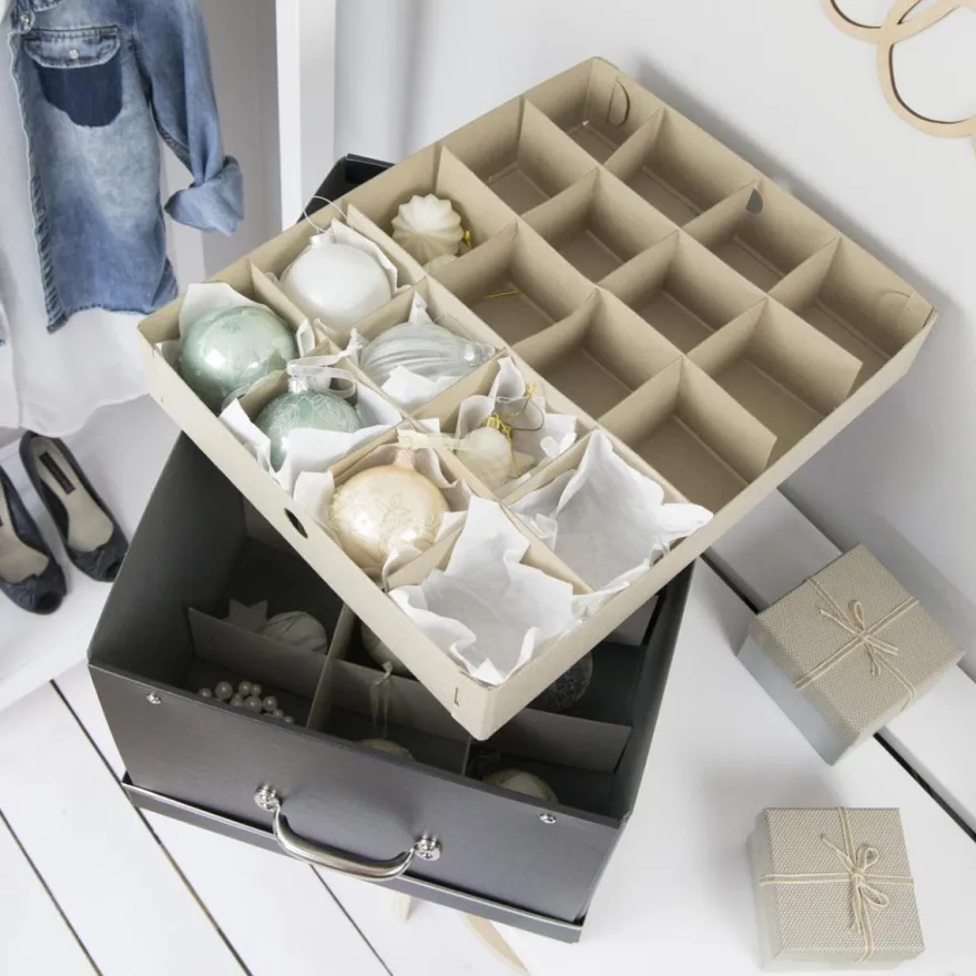 Bigso Box of Sweden - Engla Box til Julepynt. Sort