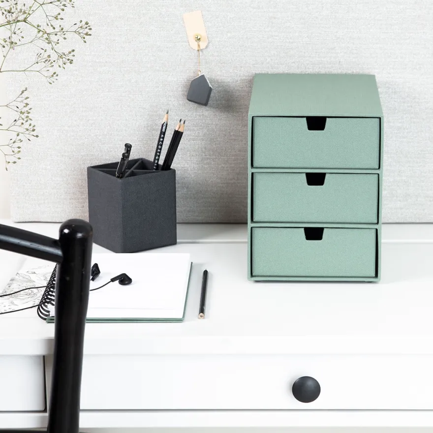 Bigso Box of Sweden - Ingrid - Skuffedarium - Soft Teal