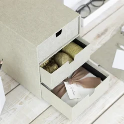 Bigso Box of Sweden - Ingrid - Skuffedarium, Linen