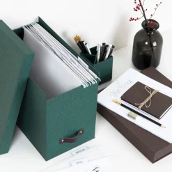 Bigso Box of Sweden - Johan - Filebox, Mørkegrøn