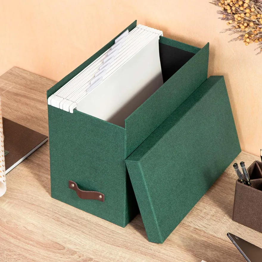 Bigso Box of Sweden - Johan - Filebox, Mørkegrøn