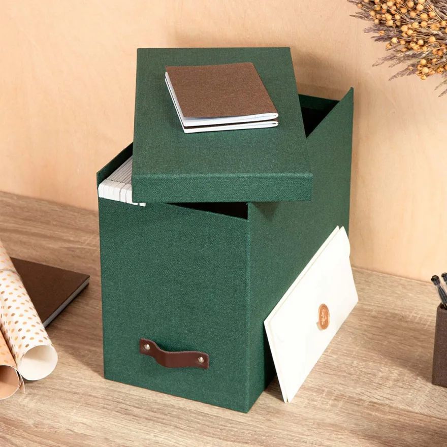 Bigso Box of Sweden - Johan - Filebox, Mørkegrøn