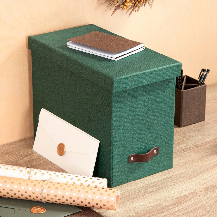 Bigso Box of Sweden - Johan - Filebox, Mørkegrøn