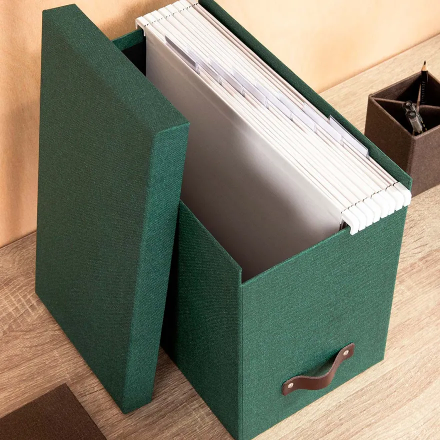 Bigso Box of Sweden - Johan - Filebox, Mørkegrøn