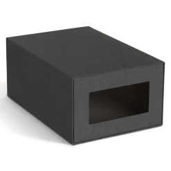 Bigso Box of Sweden - NILS Skoæske med vindue, Sort
