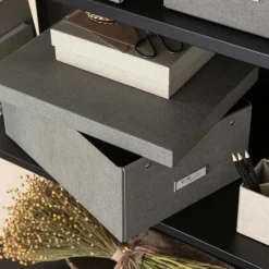 Bigso Box of Sweden - Opbevaringskasse Medium - Katia - Grå