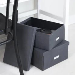 Bigso Box of Sweden - Opbevaringskasse Medium - Katia - Sort