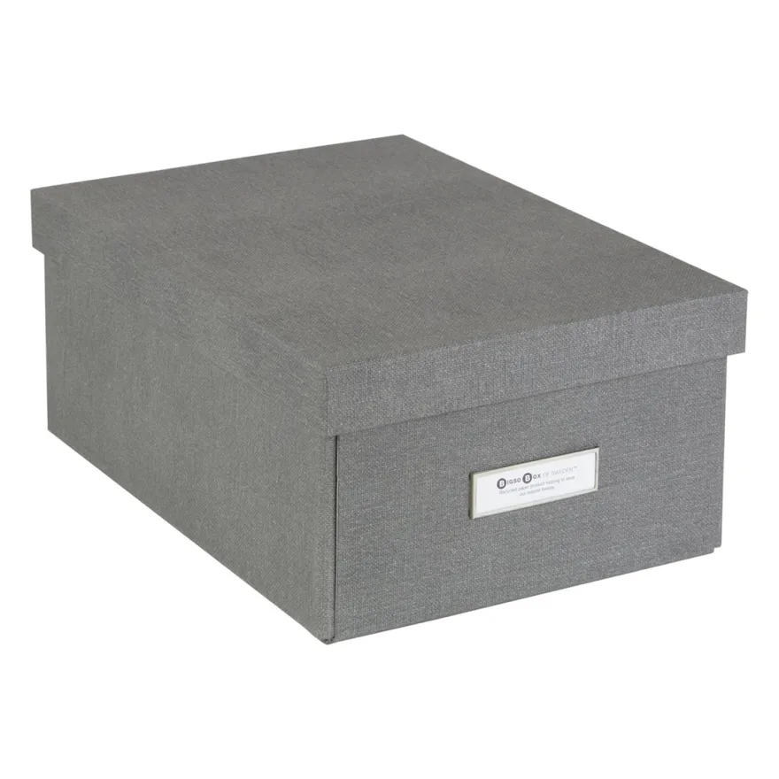 Bigso Box of Sweden - Opbevaringskasse Small - Karin - Grå