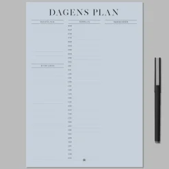Boxdelux blok A4 - Dagens plan - Colorcode, skyblue