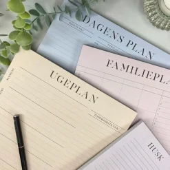 Boxdelux blok A4 - Familieplan - Colorcode, rose