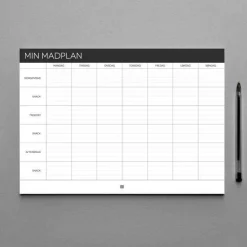 Boxdelux blok A4 - Madplan