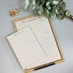 Boxdelux blok A5 - Madplan - Colorcode, beige