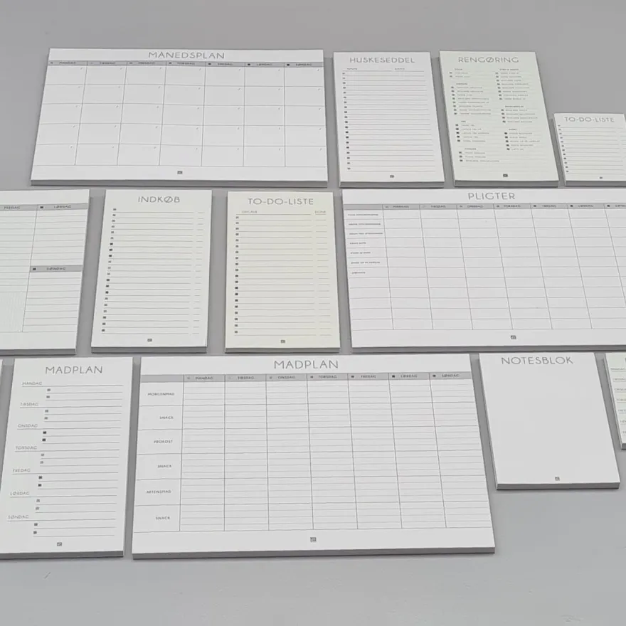 Boxdelux blok A4 - Madplan - Nordic