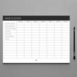 Boxdelux blok A4 - Mine pligter