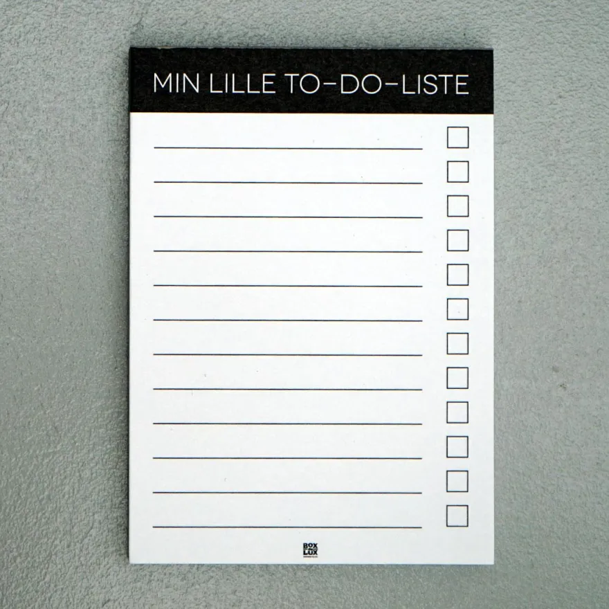 Boxdelux blok A7 - Min lille TODO-liste