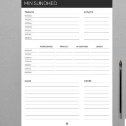 Boxdelux blok A4 - Min Sundhed