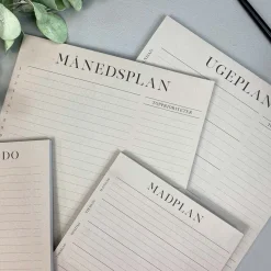 Boxdelux blok A4 - Månedsplan - Colorcode, beige
