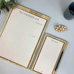 Boxdelux blok A4 - Månedsplan - Colorcode, beige
