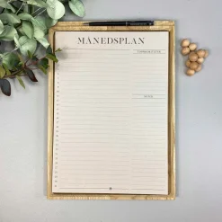 Boxdelux blok A4 - Månedsplan - Colorcode, beige