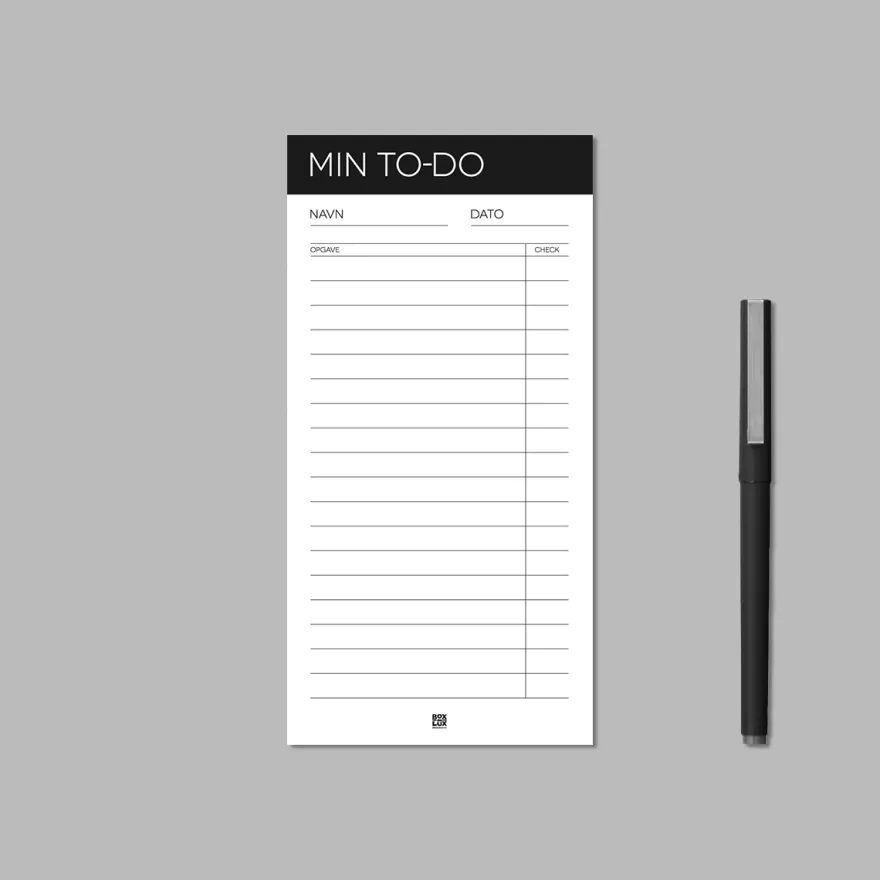 Boxdelux blok M65 - Min Todo liste