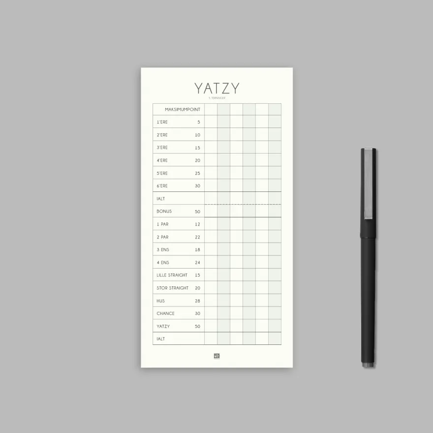 Boxdelux blok M65 - YATZY - Nordic