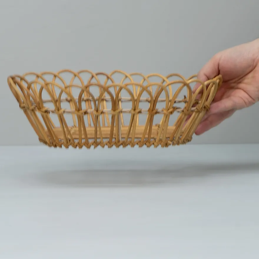 Bungalow Brødkurv i Rattan - Aflang - 30 cm