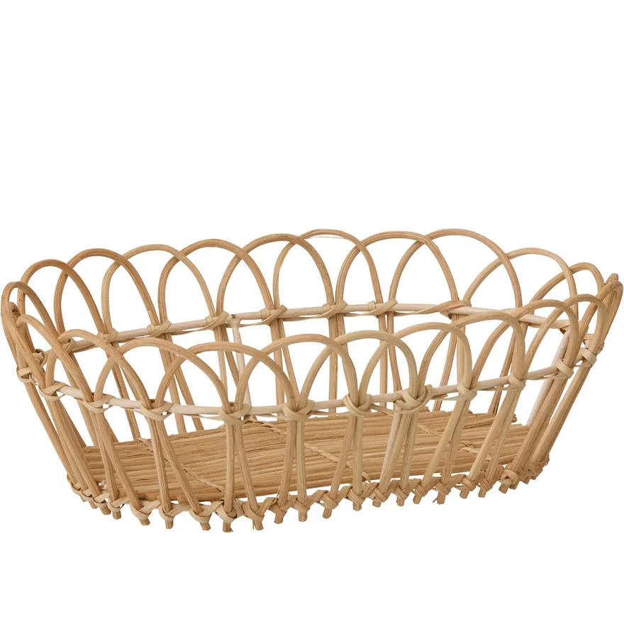 Bungalow Brødkurv i Rattan - Aflang - 30 cm