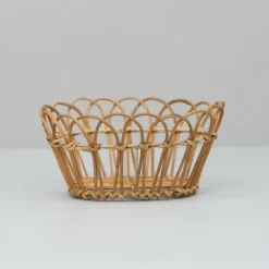 Bungalow brødkurv i Rattan - 23cm, Tall