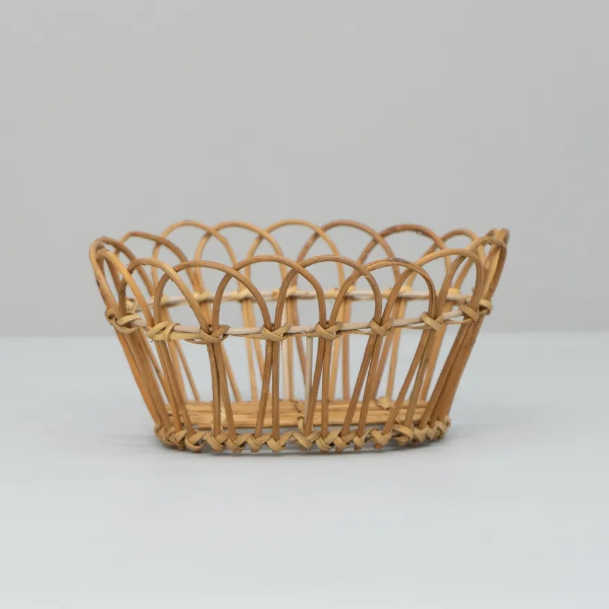 Bungalow brødkurv i Rattan - 23cm, Tall