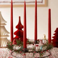 Bungalow Honeycomb julepynt - Juletræ Spruce - 24 cm. Ruby