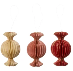 Bungalow Honeycomb ophæng - Sweets, Ruby 3 stk