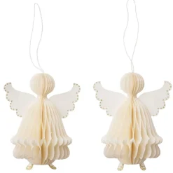 Bungalow juleophæng honeycomb - Angels, cream