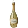 Bungalow julepynt i Glas - Möet Champagne