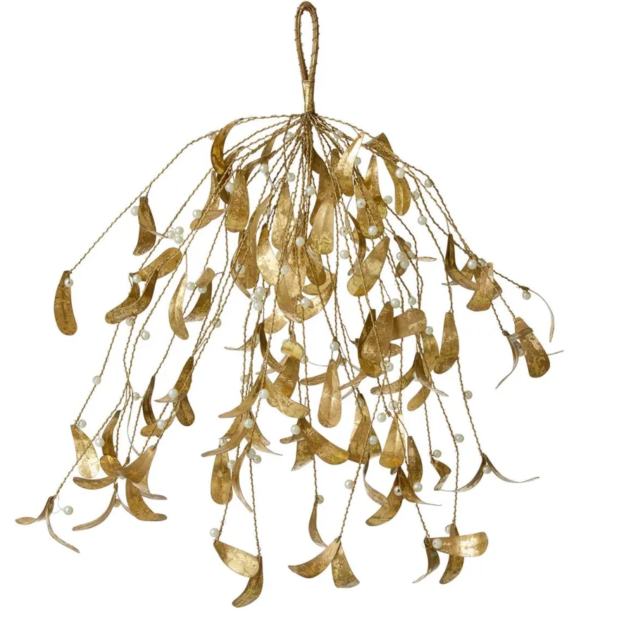 Bungalow julepynt - Mistelten i guld , XL