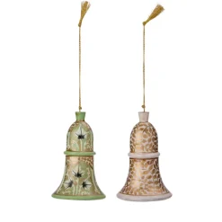 Bungalow julepynt Xmas BOX - Bell Gaya Jade, 2 stk.