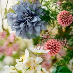 Bungalow kunstig blomst - Dahlia Valley, NUDE