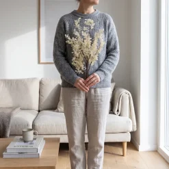 Bungalow kunstig blomst - Ruscus, Creme