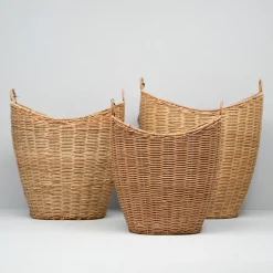 Bungalow kurvesæt i Rattan. Sæt med 3 stk