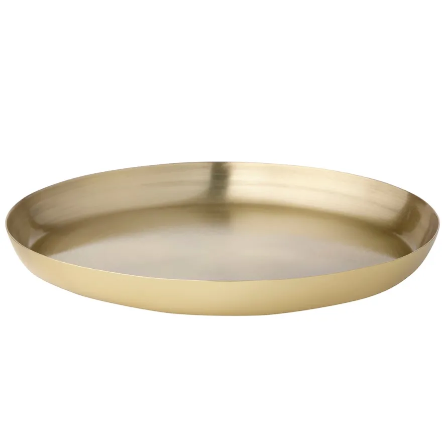 Bungalow Metalbakke Guld Ø18,5 cm