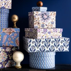 Bungalow Oblong æskesæt - Rektangulær - Bindiya Indigo