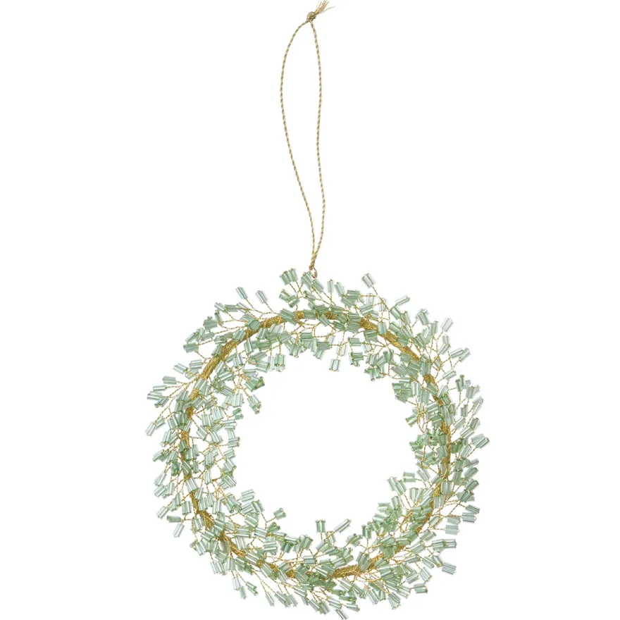 Bungalow Perlepynt - Jade, Mio krans, 13 cm