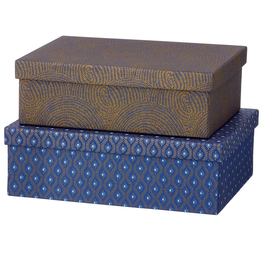 Bungalow æskesæt - Treasure Box - Zen Indigo